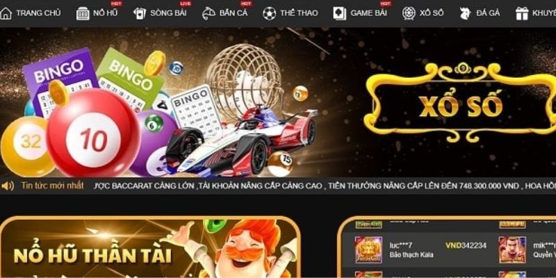 Sảnh xổ số hot hit tại nhà cái I9BET